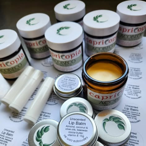 ACOBECO unscented lip balm