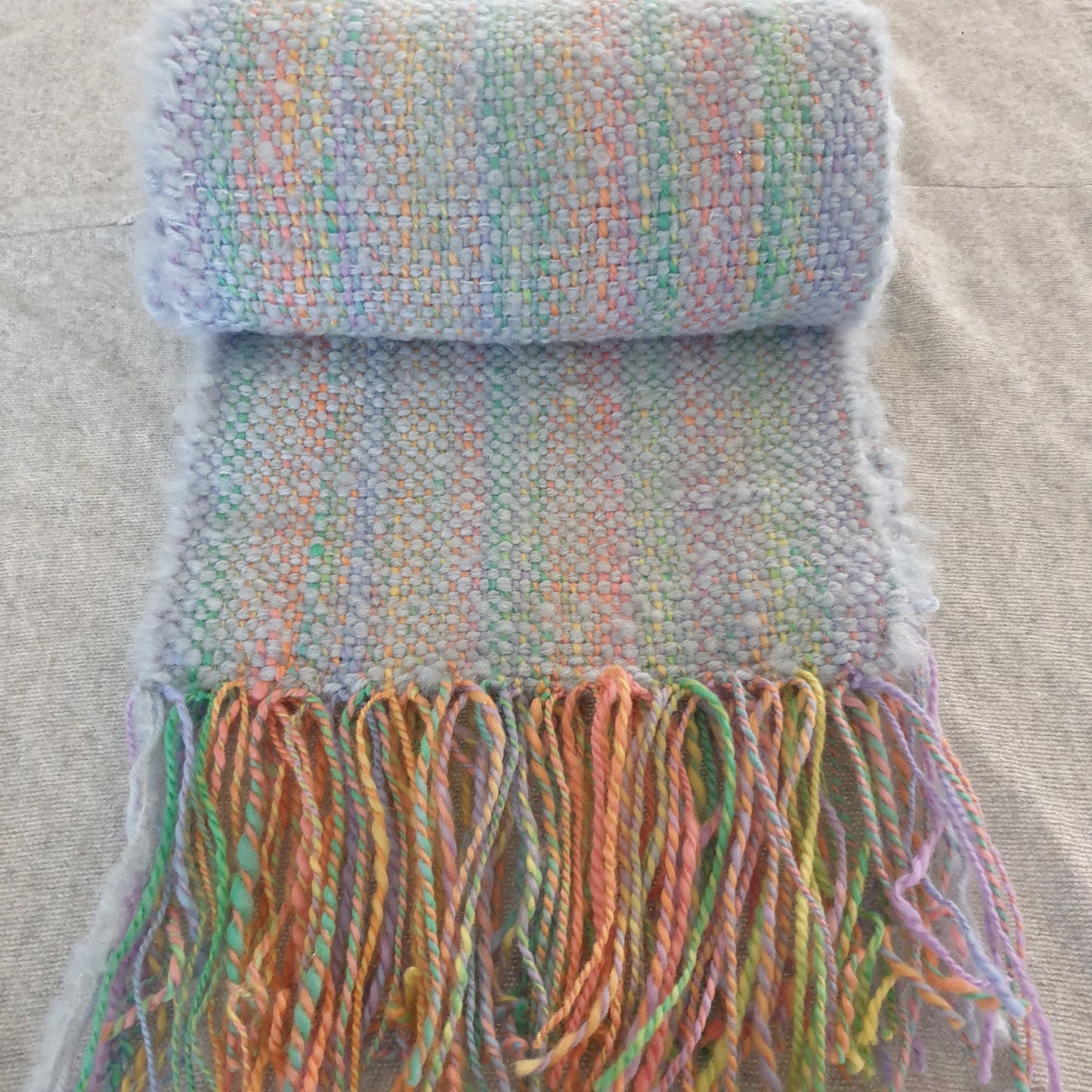 Rainbow Opal woven scarf