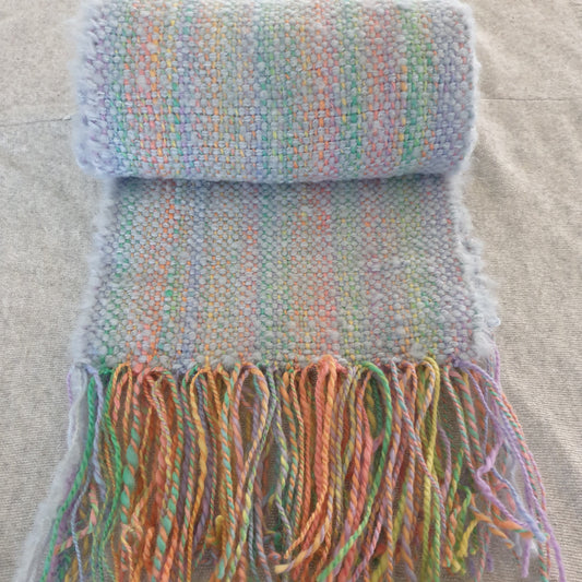 Rainbow Opal woven scarf